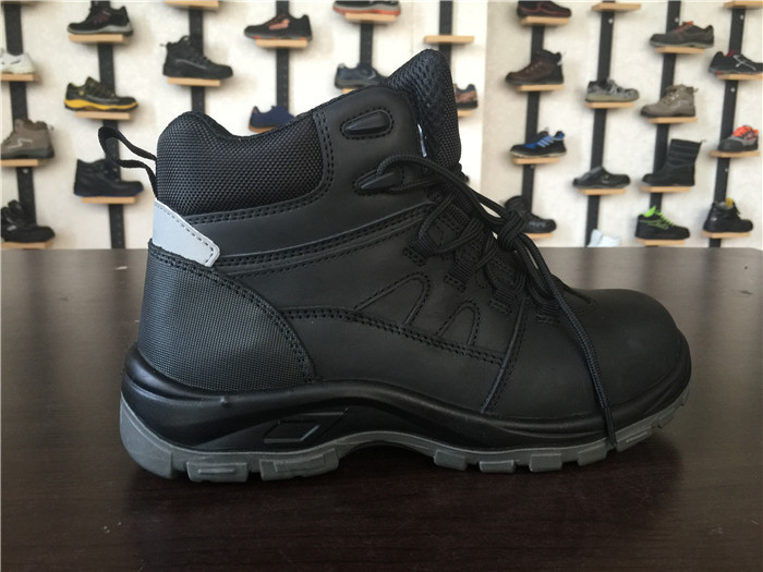 Reflective Band Mustache Waterproof Safety Shoes Heat Resistant Formal Steel Toe Shoes