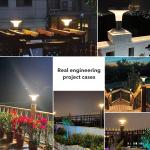OEM Outdoor Garden Solar Column Pillar Lights 150 Lumens Weatherproof