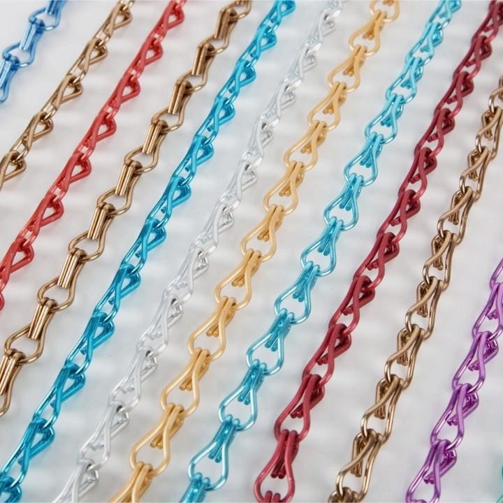DIY Installation Aluminium Chain Curtain Rustproof Aluminium Chain Fly Screen