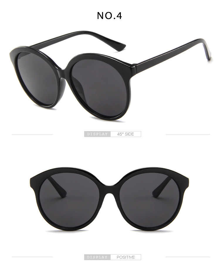 Big Frame Retro Jelly Color Round Frame Sunglasses Fashion Trend Glasses