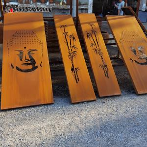 Wholesale SGS Modern Decorative Metal Garden Products Laser Cut Corten Steel Panels from china suppliers