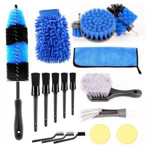 Wholesale 18 PCS Auto Detailing Brushes Car Wash Brush Kit For Cleaning Auto Wheels from china suppliers
