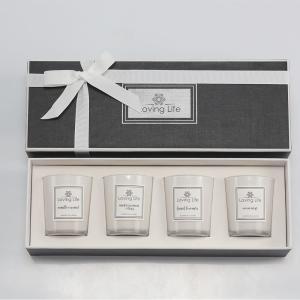 Wholesale Birthday Gift Home Decoration Scented Soy Wax Candle Set With Luxury Ribbon Box from china suppliers