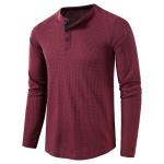 Men′s Underwear Long Sleeve T-Shirt Men′s Bottom Shirt Top Waffle T-Shirt