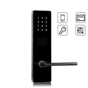 China Security Code Door Handle Digital App Controlled Smart Password Door Lock For Home on sale