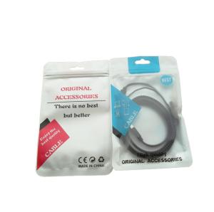 Wholesale Matte plastic zipper bag foil charger/USB/phone case bag from china suppliers