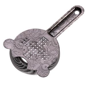 Wholesale Stainless Steel Hawthorne Strainer for Cocktails Bar Strainer Cocktail High Density Spring Black Finish from china suppliers