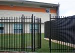 Black Spear Top 7ftx8ft Steel Tubular Fencing For Villas