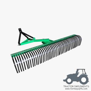 Wholesale LR - Farm Implements Tractor 3-Point Mounted Landscape Raker; Tractor Attachment Stick Rake from china suppliers
