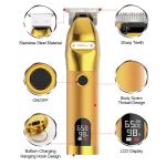 Barbers USB Rechargeable Hair Trimmer , Multifunction Portable Male Body Groomer