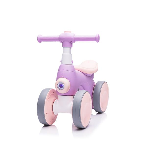 Light Music and Bubble Device Balance Bike for 1-6 Years Old Kids 4 Wheels Car