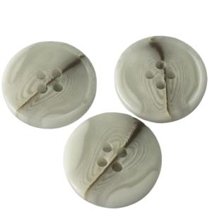 Wholesale Coat Jacket Faux Horn Buttons Matt Finished 4 Holes 36L White Color from china suppliers