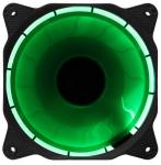 1200RPM, 3pin, 4pin 12V, 120x120x25mm Eclipse LED Case Fan- Green