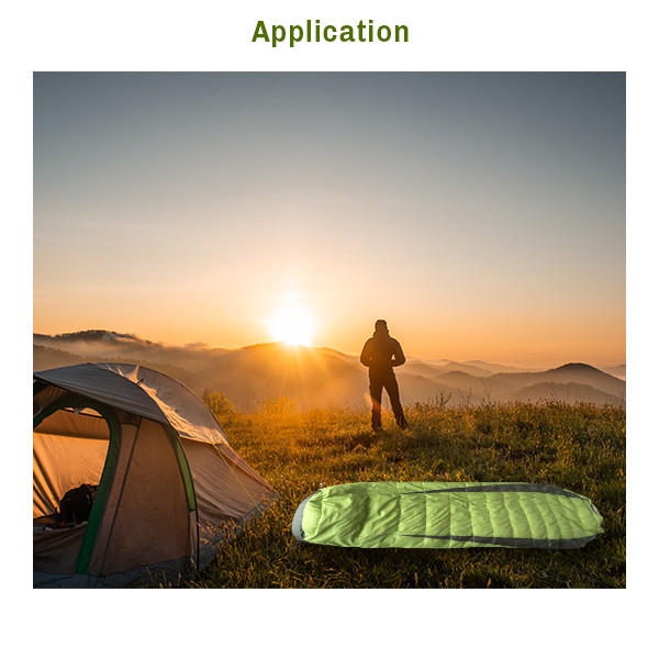 Outdoor Duck Down Wide Mummy Style Sleeping Bag Winter Sleeping Bags For Hiking