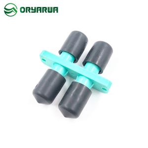 Wholesale Flange 2 Ports Duplex ST Fiber Optic Adapter Plastic Housing from china suppliers