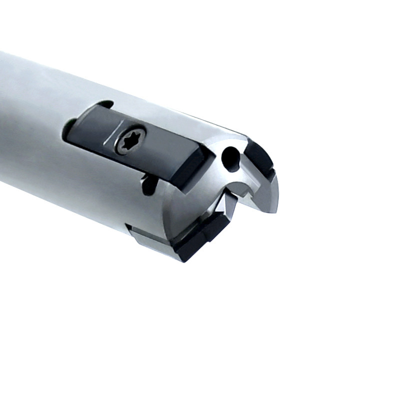 Brazed Carbide Precision Deep Hole Drilling In Steel , Metal Drilling Tool 46-153mm
