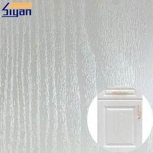 Wholesale White Pvc Wood Grain Film , Decorative Pvc Membrane Sheet For Furniture from china suppliers