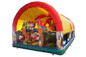Wholesale 0.9mm PVC Material Children'S Inflatable Bounce House Madagascar Style from china suppliers