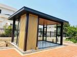 Electric Outdoor Rainscreen Slats Slats Garden Canopy Powder Coated Gazebo