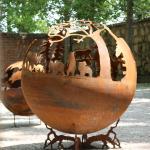 Wood Burning Outdoor Corten Steel Fire Pit portable steel bowl fire pit