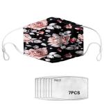 Dustproof Adjustable EarLoop Decorative Cloth Face Mask