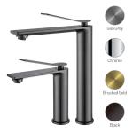 Hotel Villa Single Handle Basin Mixer Chrome Matte Black Bathroom Vessel Sink