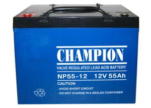 Wholesale China Champion UPS Battery 12V55Ah NP55-12 Lead Acid AGM Battery VRLA Battery, SLA Battery from china suppliers