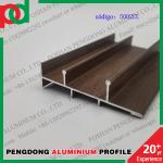 0.15mm T5 Temper Wood Finish Aluminium Profiles For Bolivia Series L20 L25 L32