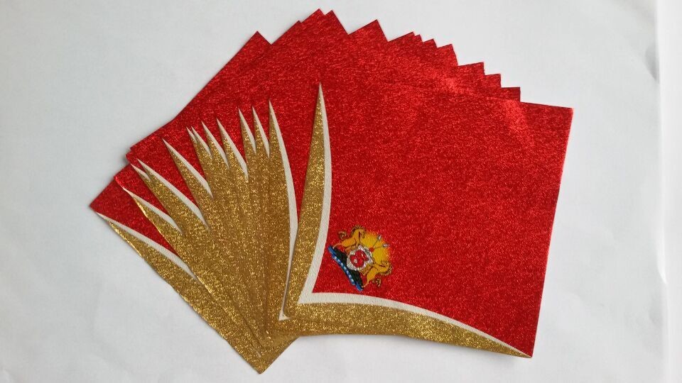 gold aluminum foil label aluminium foil beer label with logo printing self adhesive aluminium foil beer label
