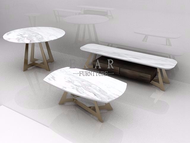 Italy Simple Style Modern Designs Round Marble Coffee Table ZZ-ZTA1711