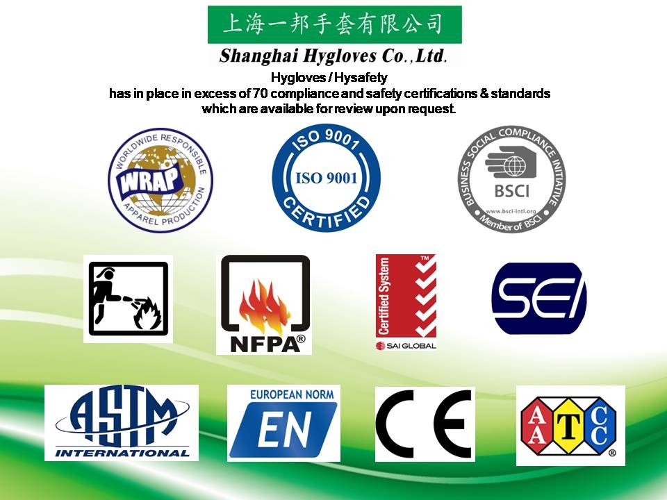 NFPA1971 Firefighter Gloves Certified By SEI