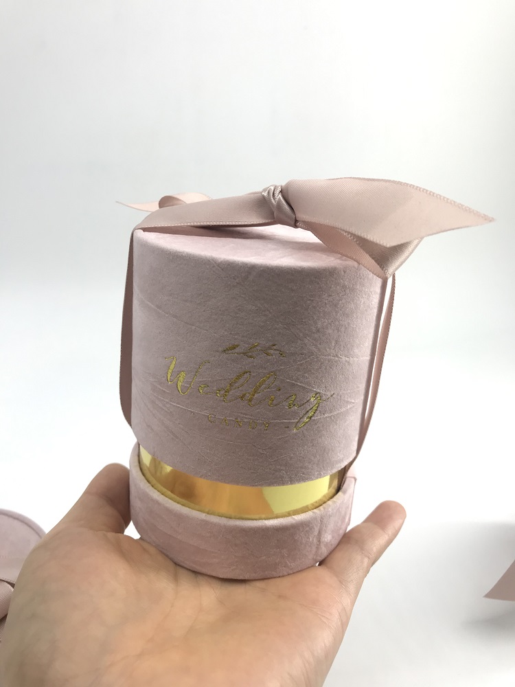 Wedding Bridal Shower Baby Shower Birthday Party Gold Candy Chocolate Gift Boxes with Ribbons