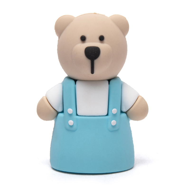 KID SAFE PATENT Hot Selling Cheap Horse Baby Fancy Cute Bear Custom Color School Manual Single Hole Animal Pencil Shar