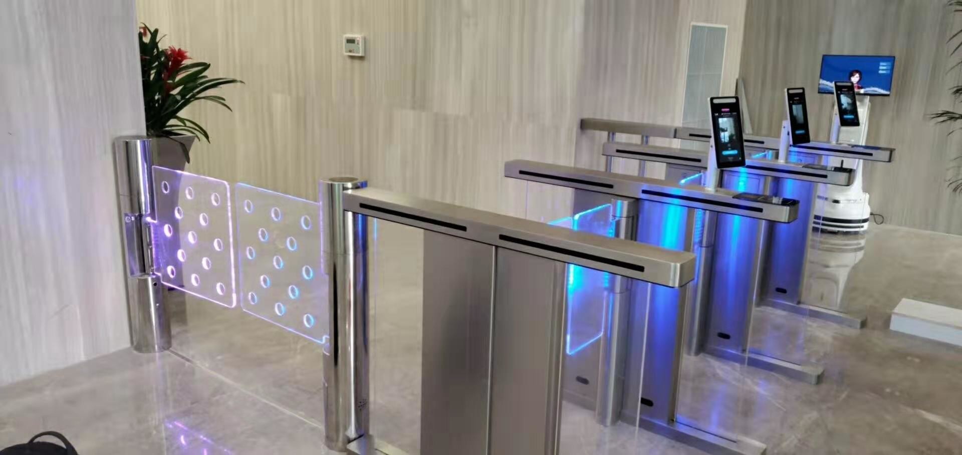SUS304 Facial Recognition Access Control Turnstile Gate