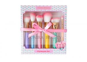 Wholesale Christmas Gift Cosmetic Cute Makeup Brushes With Lovely Pink Soft Hairs from china suppliers