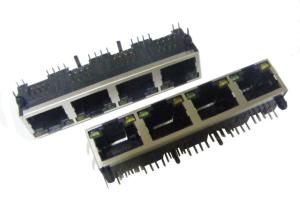 Wholesale RJ45 connector 1*4 +LED from china suppliers