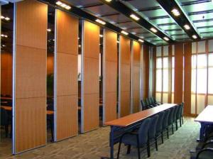 Wholesale Acoustic Sliding Folding Partition Walls , Anti Noise And Fire Resistant Wall Panels from china suppliers