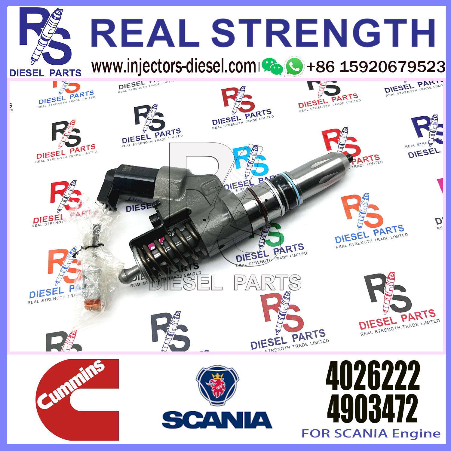 M11 ISM11 QSM11 Diesel Engine Fuel Injector 3411845 3095040 3411754 3411756 4026222 4061851 4902921 4903084 For SCANIA