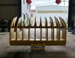 High quality strength wear resistance material excavator rake bucket for mini