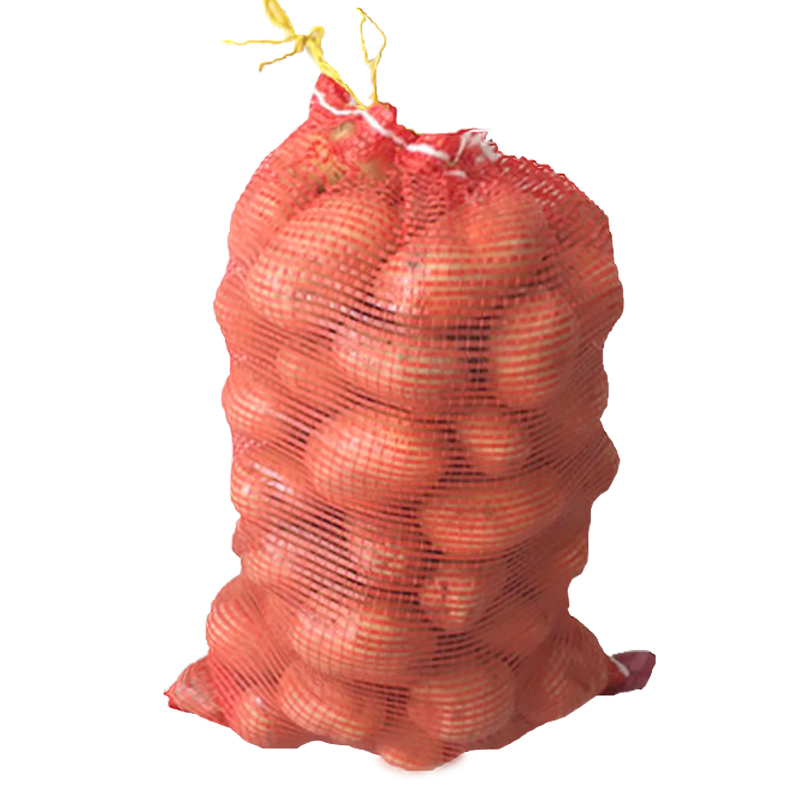 Durable Design Orange Food Grade Fruit Net Bag 5kg for Firewood and Vegetables