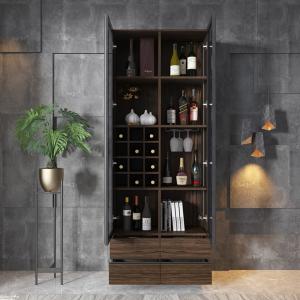Wholesale Corner Bar Wine Glass Display Cabinet from china suppliers