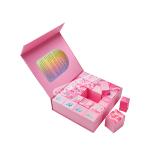 Pink Rigid Magnetic Gift Box Rigid Display Box For Cosmetic Jewelry Packaging