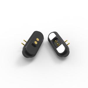 Wholesale Customized 2 Pin Magnetic Connector 12V Magnetic Male Female Connector Black from china suppliers