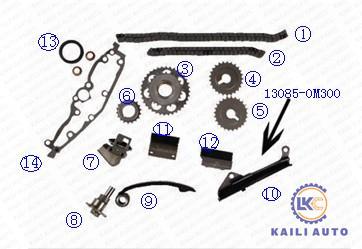 GA14DE GA16DE Timing Chain Kit For NISSAN AD RESORT ALMERA 13028-53Y00 80L 13070