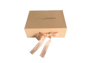 Wholesale Nude Color Printing Folding Gift Boxes Ribbon Magnet For Wedding Dress from china suppliers