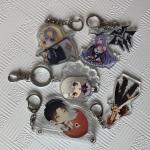 Personalized Laser Cut Anime Figure Keychain With Logo Printed