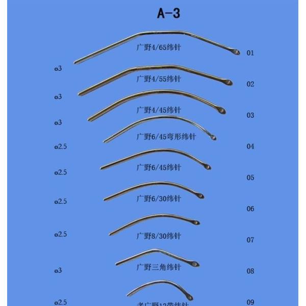 MULLER Textile Spares Parts Knitting Machine Needle Steel Material