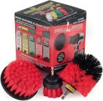 3Pcs Electric Scrubber Drill Brush For Cleaning Auto Tire Wheel