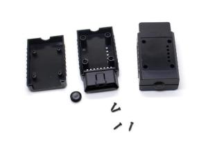 Wholesale OBD2 OBDII Enclosure with 16 Pin J1962 OBD2 Male Plug Connector from china suppliers