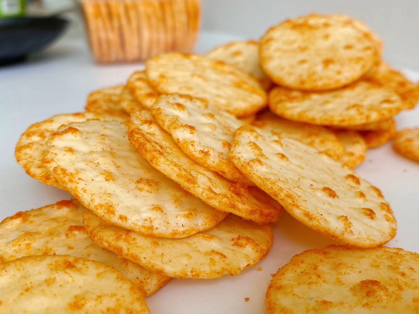 Ketchup Rice Cracker Snacks